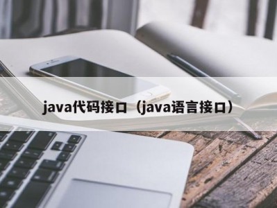 java代码接口（java语言接口）